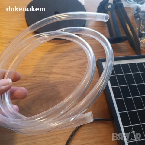 Соларен фонтан 7.5W с филтър, 10 дюзи, защита от сух ход и стъклен соларен панел, снимка 12 - Градински мебели, декорация  - 52521054