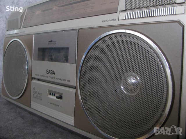 SABA RCR 480 BOOMBOX Радиокасетофон Як от 80