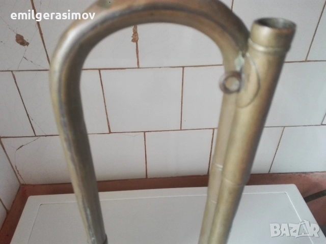 Медна сигнална тръба медна кана и месингов мангал . , снимка 9 - Други стоки за дома - 50822101