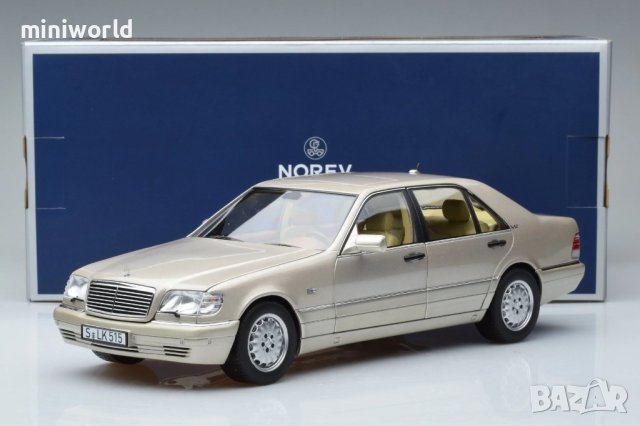 Mercedes-Benz S600 W140 1997 - мащаб 1:18 на NOREV моделът е нов в кутия, снимка 7 - Колекции - 40833186
