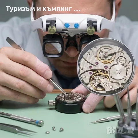 Очила със сменяеми лещи и LED осветление , снимка 3 - Други инструменти - 55965194