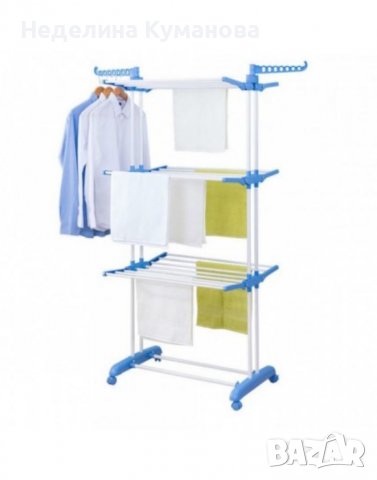 ❌ Сгъваем сушилник за дрехи на колелца ❌, снимка 5 - Сушилници - 39466823