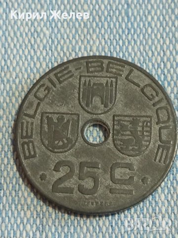 Стара монета 25 сантима 1942г. Кралство Белгия Крал Леополд трети 31698, снимка 2 - Нумизматика и бонистика - 48763587
