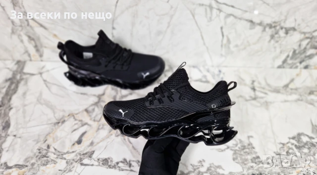 Puma Мъжки Черни Маратонки🔝Мъжки Спортни Обувки Пума Код P758, снимка 6 - Маратонки - 50679223