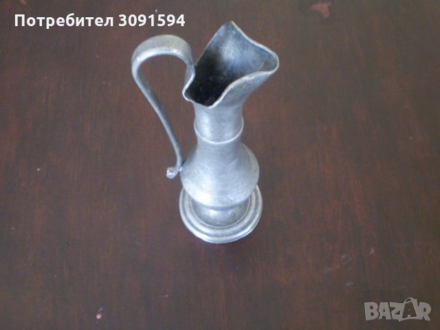 Стара ОЛОВНО КАЛАЕНА КАНА, снимка 7 - Колекции - 34520143