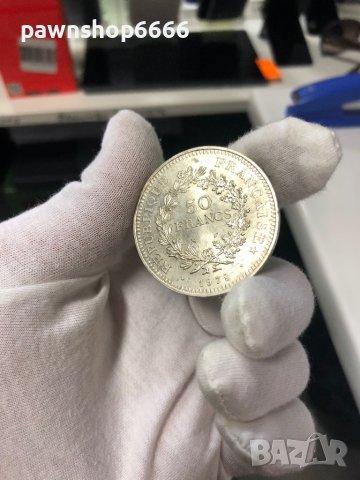 Сребърна монета Франция 50 франка 1978 Херкулес, снимка 12 - Нумизматика и бонистика - 40498360