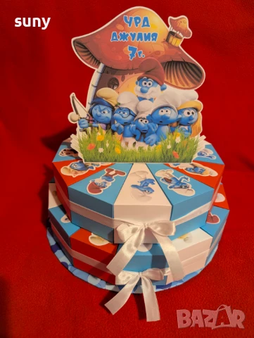 Картонена торта Стич, снимка 12 - Други - 50953425