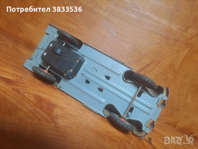 Vintage Полска соц.ламаринена играчка дтар камион Ракетоносец, снимка 8 - Коли, камиони, мотори, писти - 52345255