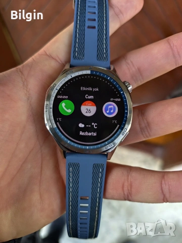 Смарт часовник HUAWEI WATCH GT 5 BLUE VLI-B19W Blue Woven Strap 46 MM, GPS, ПУЛСОМЕР, SPO2, снимка 5 - Смарт гривни - 53064932