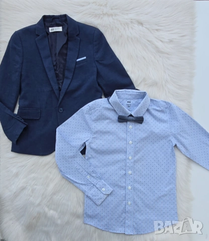 Детско сако H&M 8-9 години риза и папионка, снимка 7 - Детски комплекти - 53898899