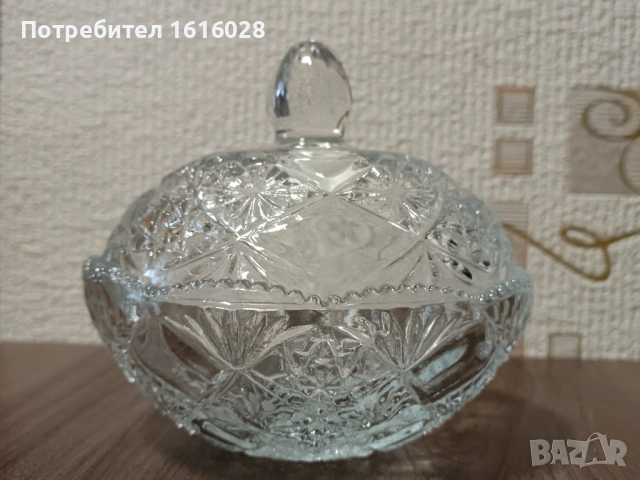 Стъклени захарници с капак., снимка 6 - Игри и пъзели - 43251223