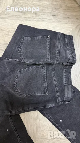 Дамски нови дънки Zara с камъни , снимка 4 - Дънки - 56325226