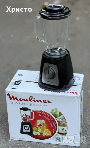 Блендер Moulinex Blendforce Glass LM430810, 800W, стъклена кана 1.75L, 2 скорости + Pulse, снимка 3 - Блендери - 56165324
