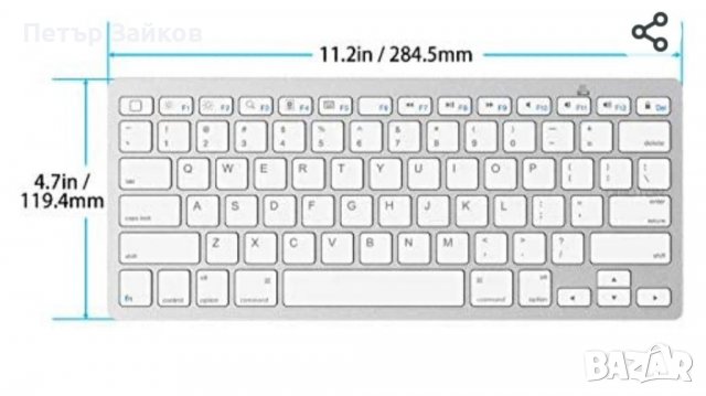 Bluetooth клавиатура, снимка 4 - Клавиатури и мишки - 38915809
