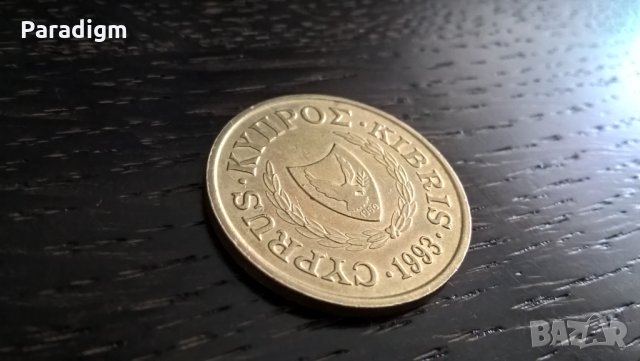 Mонета - Кипър - 10 цента | 1993г., снимка 2 - Нумизматика и бонистика - 31232193