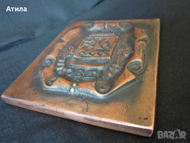 Пано пластика двустранно  метал  10/11.5 см, снимка 3 - Декорация за дома - 51324665