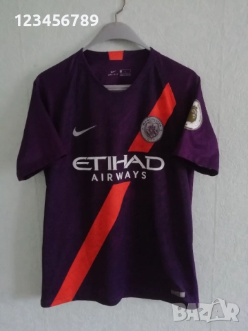 Manchester City De Bruyne Nike оригинална тениска фланелка Манчестър Сити Де Бройне third 2018 2019 , снимка 2 - Тениски - 52402724