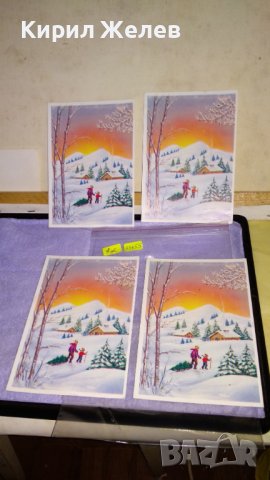 ЛОТ 4 СТАРИ ПОЩЕНСКИ КАРТИЧКИ ТЕМА НОВА ГОДИНА РОЖДЕСТВО ХРИСТОВО КОЛЕДА ЧЕСТИТКИ 33455