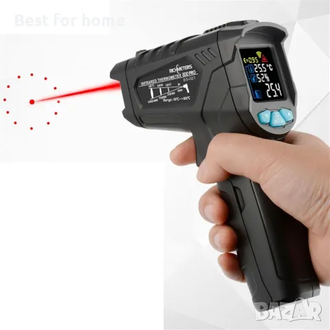 Инфрачервен термометър Безконтактен, снимка 4 - Друга електроника - 49442317