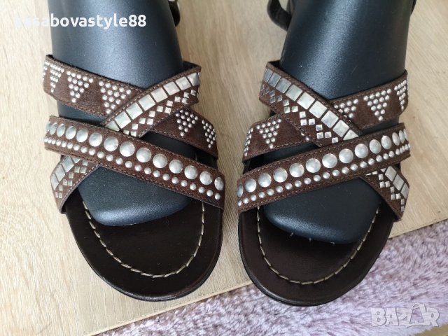 Сандали Janet и Janet 39 н. Естествен велур , снимка 11 - Сандали - 36841125