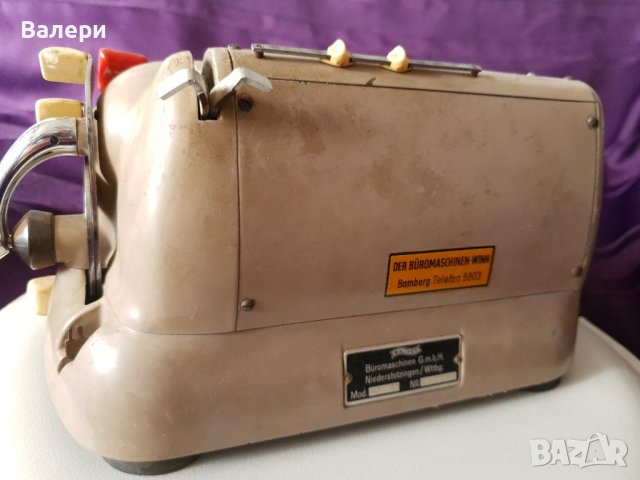 Сметачна Машина Walter Уникат, снимка 7 - Антикварни и старинни предмети - 40748104