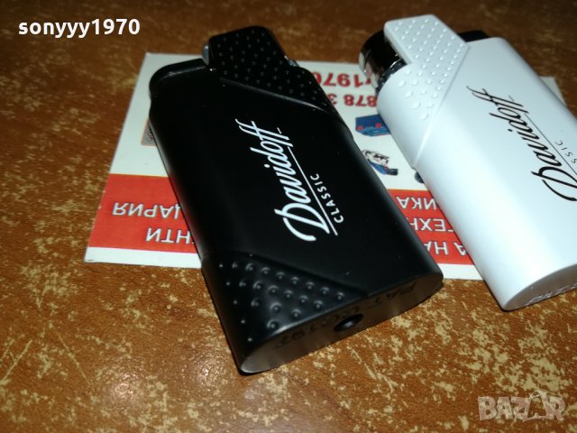 davidoff метална черна или бяла запалка 2210210917, снимка 3 - Запалки - 34544237