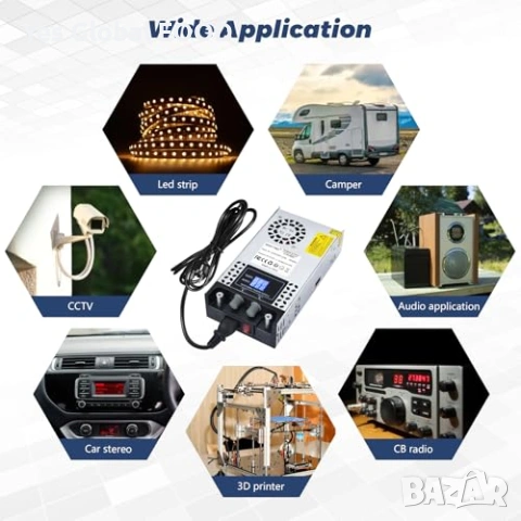 BOSYTRO лабораторно захранване 0-60V 10A, снимка 7 - Друга електроника - 53985853