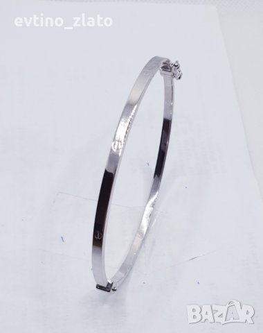 Златна твърда гривна Cartier , бяло злато -14К в Гривни в гр. Пазарджик ...