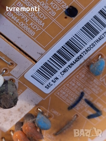 Power Supply BN44-00872A за 49-инчов телевизор SAMSUNG Модел UE49K6370S, с дисплей CY-VK049BGLV1H​ , снимка 2 - Части и Платки - 52747555