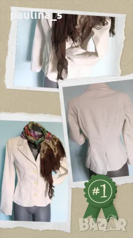 Два броя / Дамско сако с детайли "H&M devided и "Vero Moda" denim, снимка 2 - Сака - 34088455