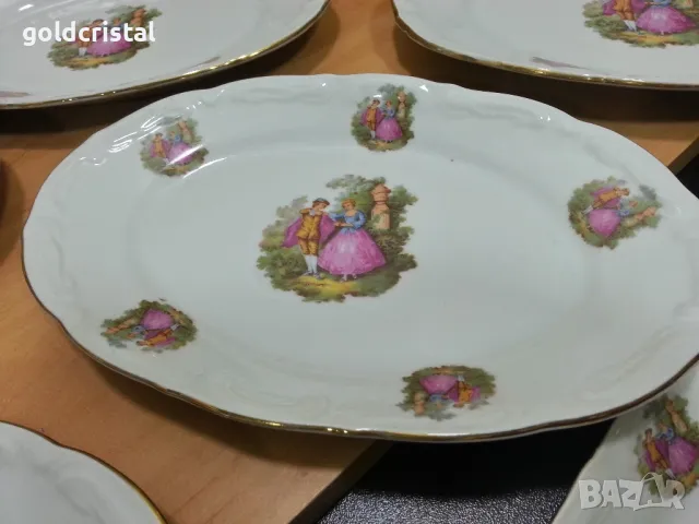Стар български порцелан изида чинии елипси , снимка 10 - Антикварни и старинни предмети - 49691388