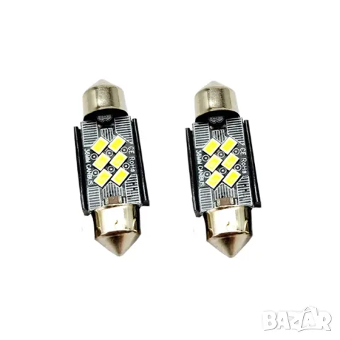 LED крушки софитни 36mm CANBUS 12V 2 броя