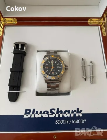 Delma Blue Shark IV LE Black Automatic 5000m/16’400ft Diver, снимка 3 - Мъжки - 56427300