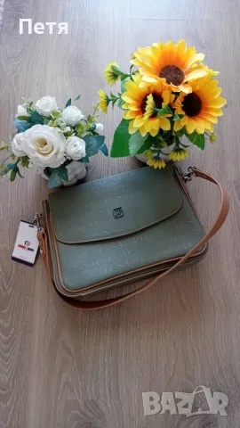 JUST POLO – дамска чанта в красив зелен цвят 👜 