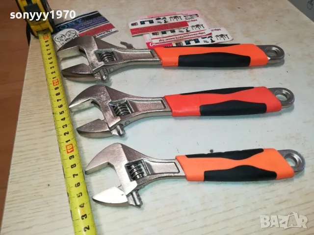 френски ключ 3 размера 2911241108, снимка 6 - Ключове - 48151443