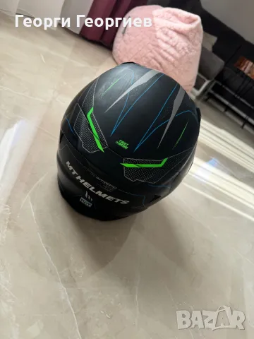 Мото каска MTHELMETS KRE SV INTREPID MATT GREEN, снимка 2 - Аксесоари и консумативи - 50297388