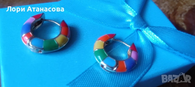 Ретро кръгли обеци- модерни дамски обеци в европейски и американски стил, снимка 2 - Обеци - 54003708