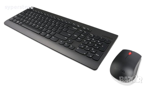 2 в 1 Комплект Клавиатура и Мишка Безжични Lenovo WL COMBO GX30N81776 С модерeн и компактен дизайн 