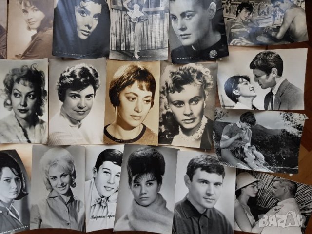 Стари картички на певци и актьори от  60те годинии-50 броя, снимка 9 - Филателия - 35530607
