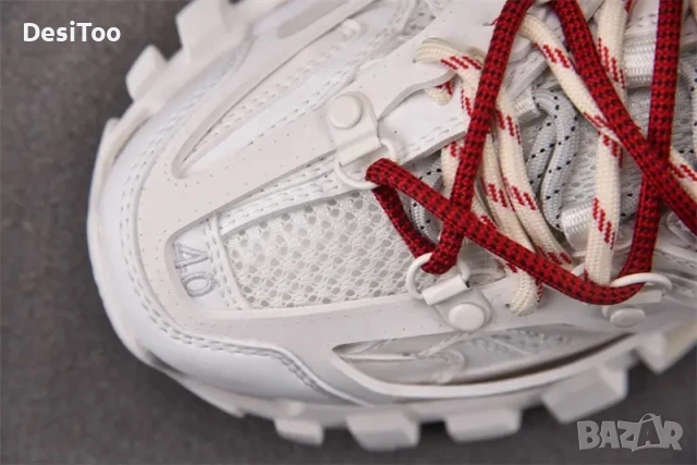 Balenciaga Track Sneaker "White/Red Laces , снимка 8 - Маратонки - 54358362