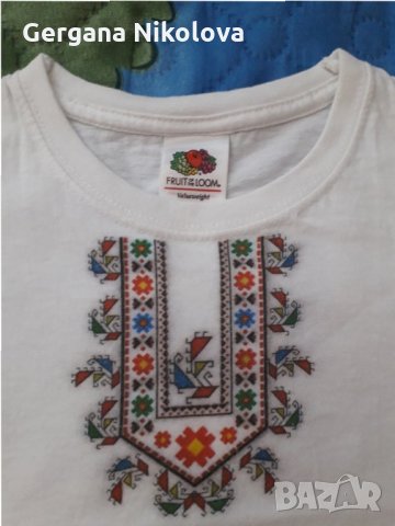 Детска блуза с българска шевица, снимка 2 - Детски тениски и потници - 33978472