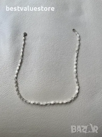Бял Гердан Колие, снимка 2 - Колиета, медальони, синджири - 50148530