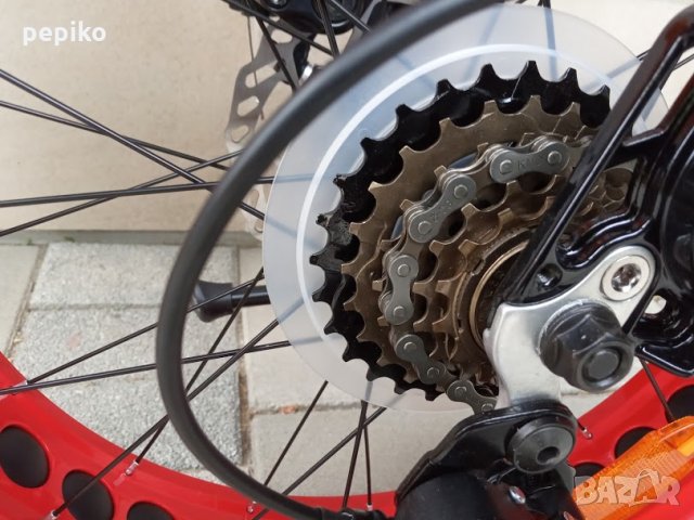 Продавам колела внос от Германия алуминиев велосипед фетбайк MONSTER RIDER 20 цола,дискови спирачки, снимка 4 - Велосипеди - 29446199