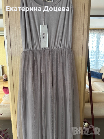 Рокля Фетиш в сиво