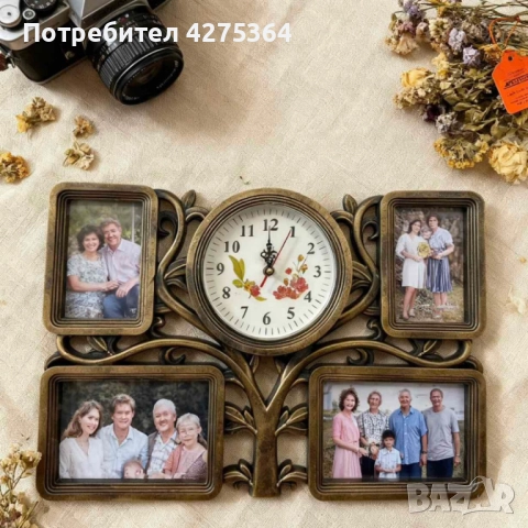 Рамка за снимки с часовник 2 в 1 - Дървото на живота, снимка 5 - Други - 52261921