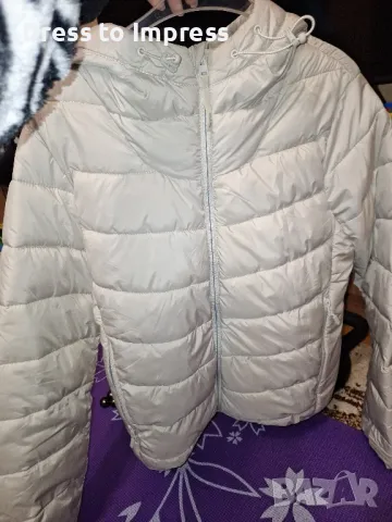 Дамско яке Bershka, М крем