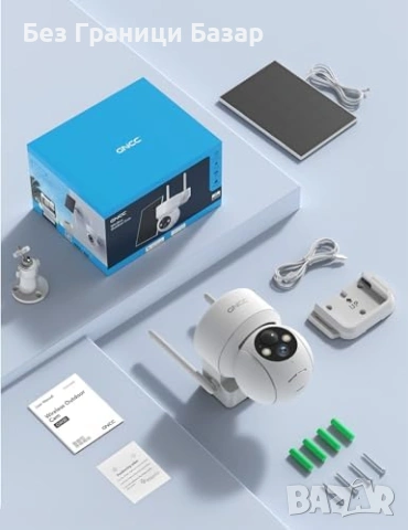 Нова Безжична соларна охранителна камера PIR сирена WiFi 2.4GHz охрана, снимка 7 - IP камери - 53011197