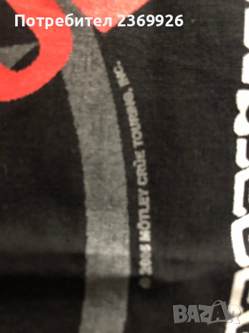 Рокерска кърпа-бандана Motley Crue, снимка 2 - Други - 36423803