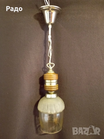Два полилея със стъклени абажури, снимка 2 - Полилеи - 54235320
