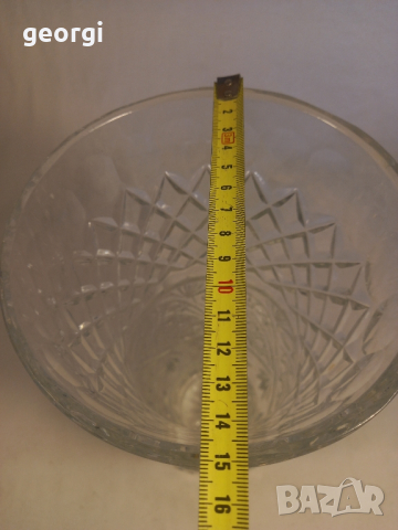 голяма кристална ваза   14/4, снимка 8 - Вази - 44933762